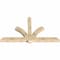 Ekena Millwork Redmond Rough Sawn Timber Gable Bracket, Douglas Fir, 96"W x 56"H x 6"D x 6"F, 14/12 Pitch GBW096X56X0606RED00RDF - alternate 2